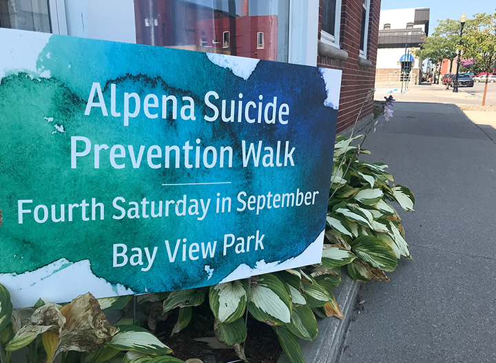 Alpena Suicide Prevention Walk Saturday at Bay View Park News, Sports